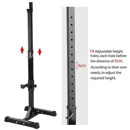 Squat Racks Barbell Rack Stand Adjustable Olympic Weight Bench Press Home Gym