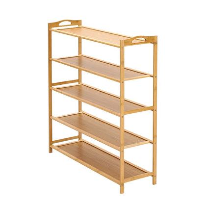 5 TIERS BAMBOO SHOE RACK