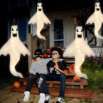 4X Halloween LED Light Ghost Outdoor Decors Garden Prop Party Hanging Decor