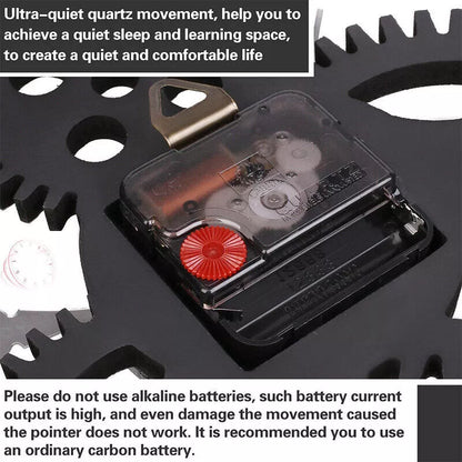 60cm Extra Large Roman Numerals Skeleton Wall Clock Giant Big Open Face Round UK