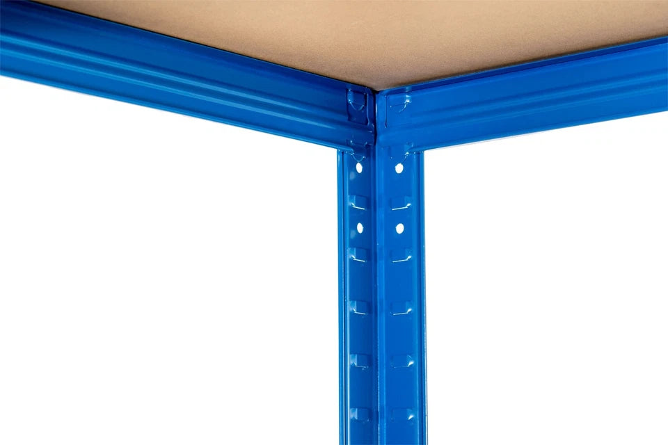 5 Tier Blue Metal Garage Shelving Unit 1000kg 180x120x60cm