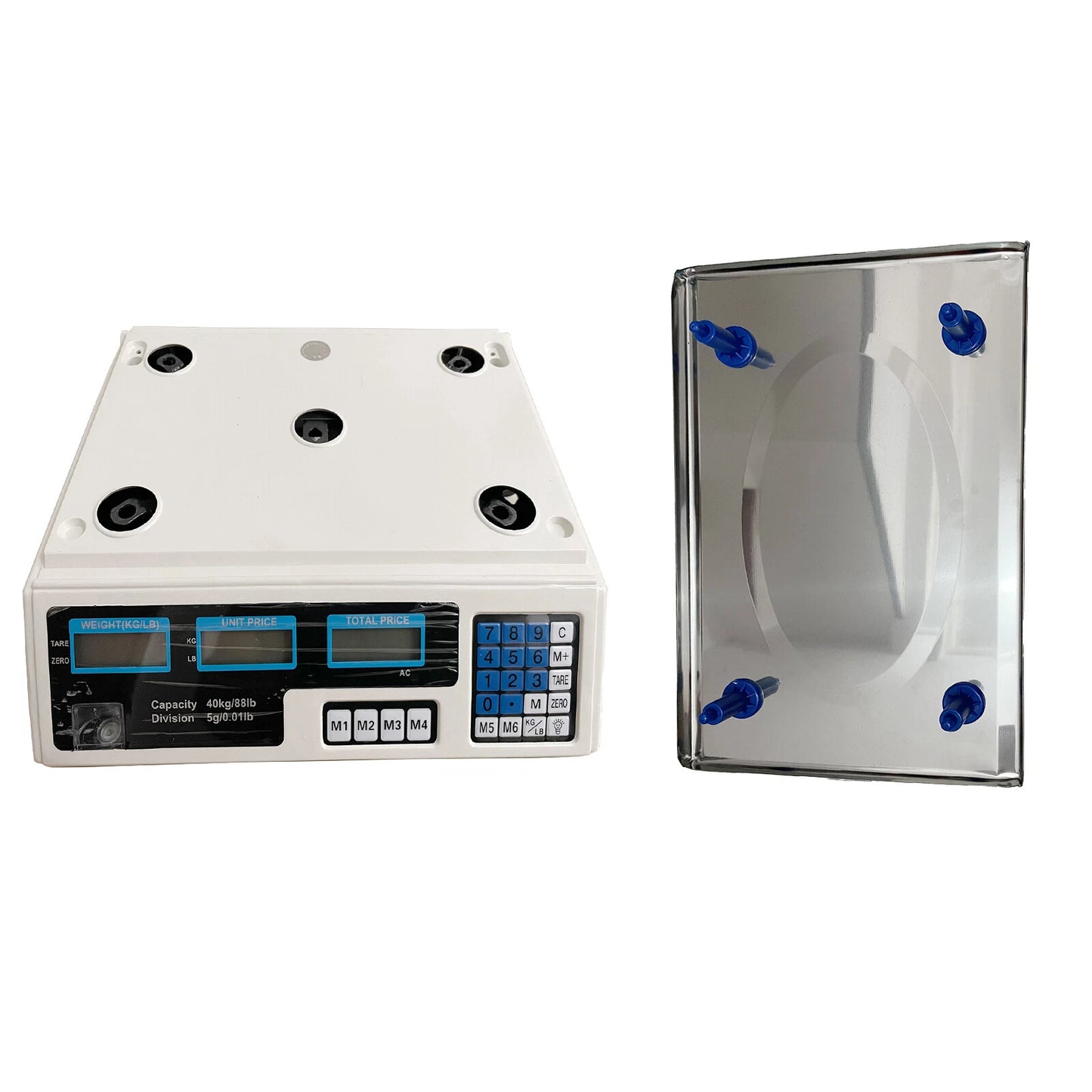 40Kg Digital Pricing Scale Electronic Price Computing Weight Shop Market UK Plug