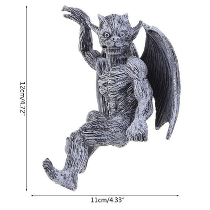 Home Wall Art Hanging Resin Gargoyle Garden Adornment Ornaments Outdoor Decor UK