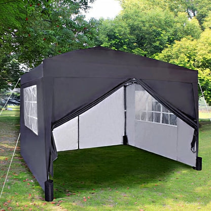 3x3m Pop up Heavy Duty Gazebo With Sides And Weight bags