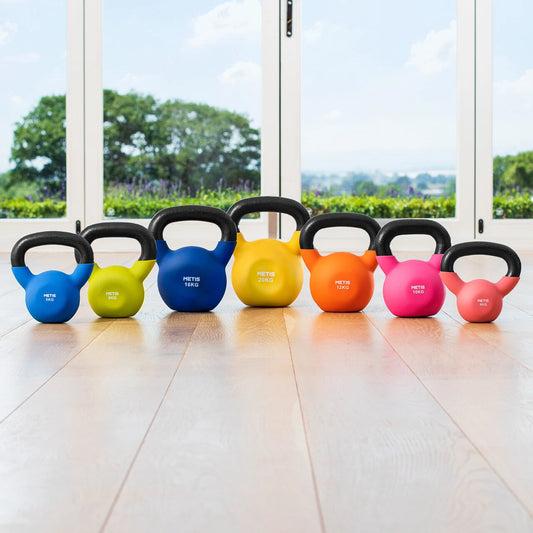 METIS Neoprene Kettlebells [4-20kg] | IRON TRAINING WEIGHTS – Gym/ Home Workouts