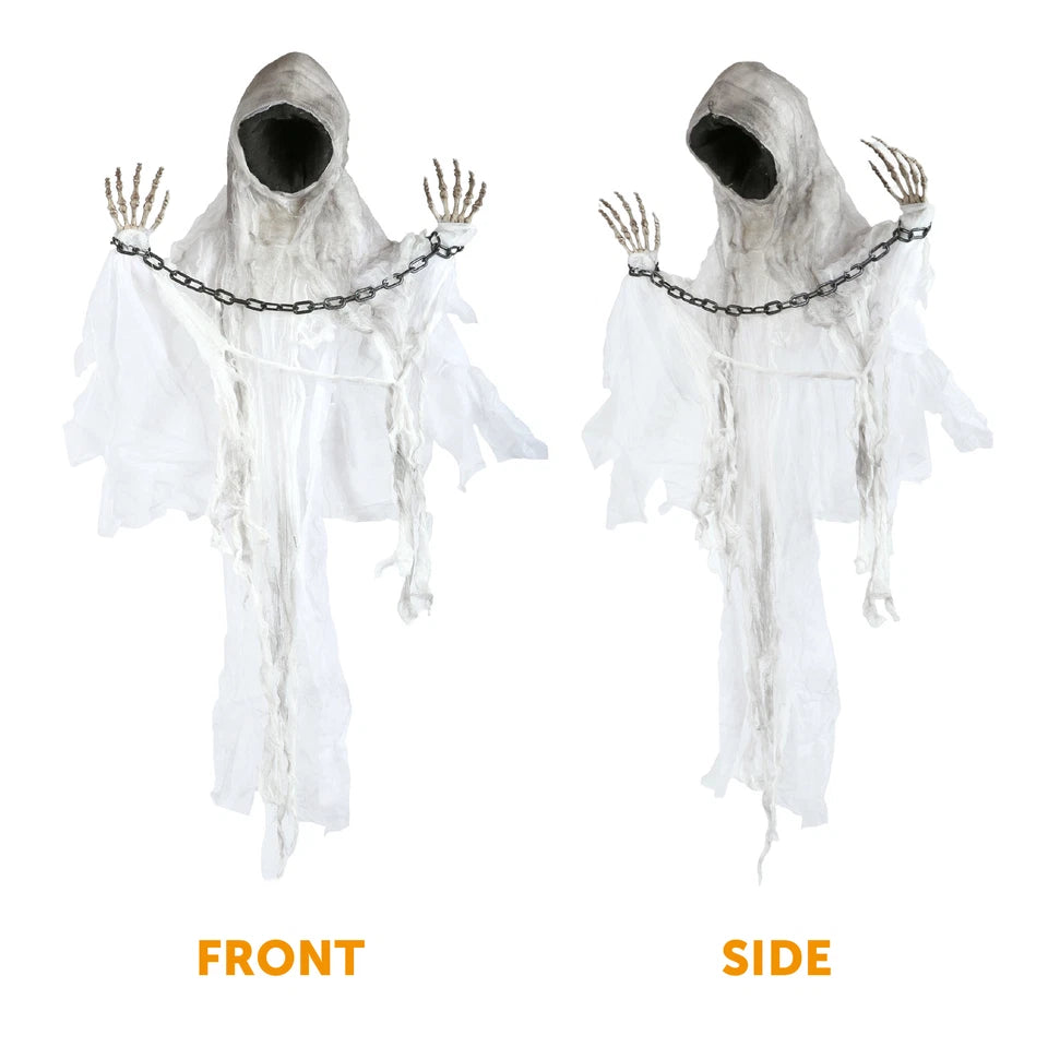 85cm Faceless Spectre Light Up Moving With Sound Halloween Party Prop