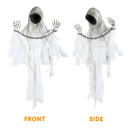 85cm Faceless Spectre Light Up Moving With Sound Halloween Party Prop