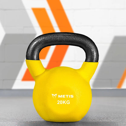 METIS Neoprene Kettlebells [4-20kg] | IRON TRAINING WEIGHTS – Gym/ Home Workouts