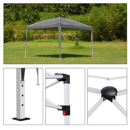 2X2M Pop-up Gazebo with 4 Sides Outdoor Garden Canopy Party Tent