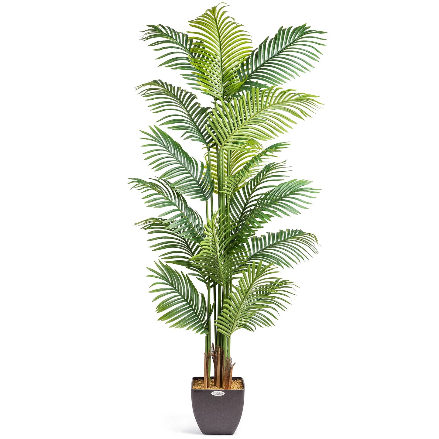 Artificial Areca Palm Tree Natural Looking Faux Plant in Pot