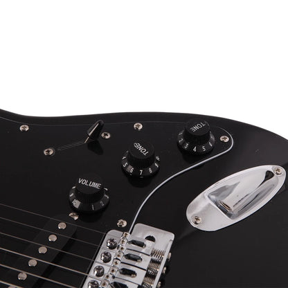 Glarry GST Electric Guitar W/ Pickguard 3 Single Pickup Bag Strap Wire Plectrum
