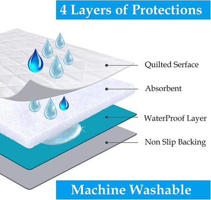 Extra Deep Quilted Water proof Mattress Protector Fitted Bed Cover