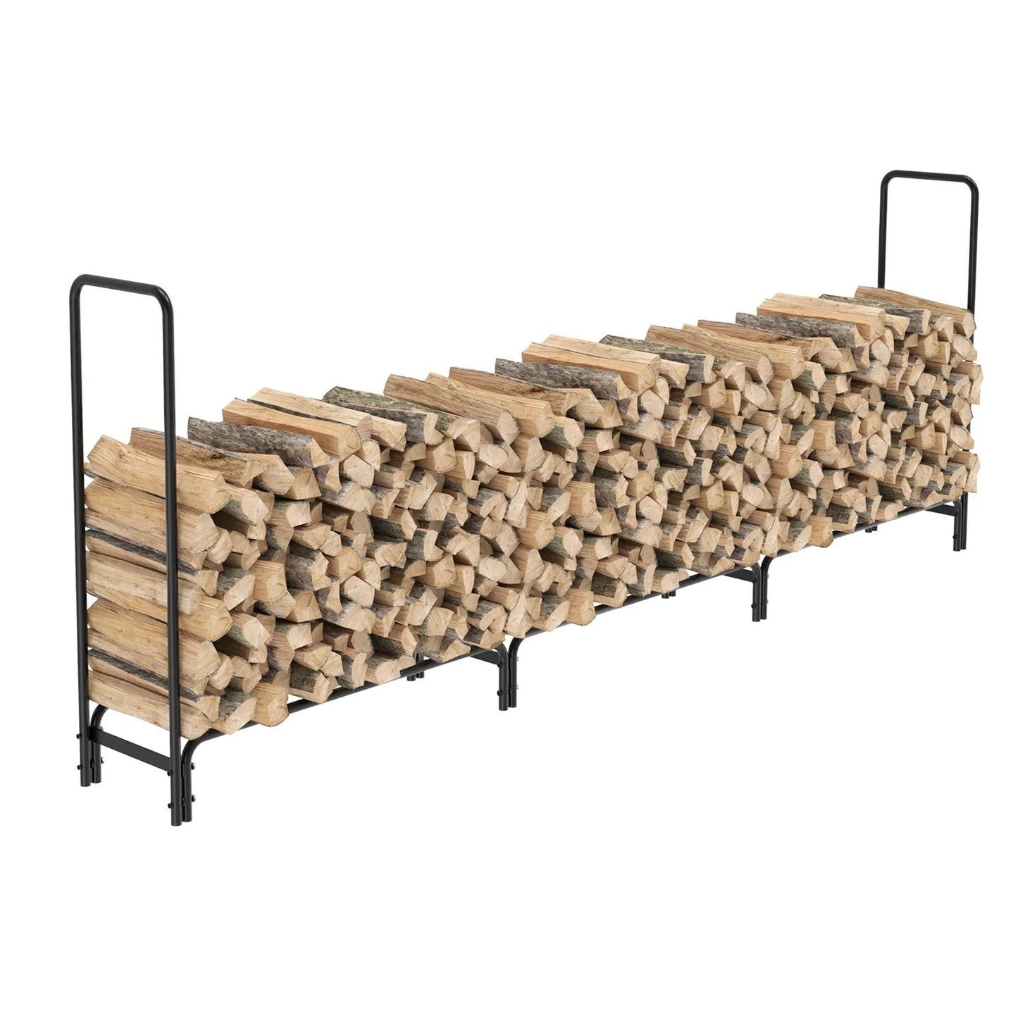 Outdoor Firewood Log Pile Rack Heavy Duty Wood Storage Organiser Holder Stand