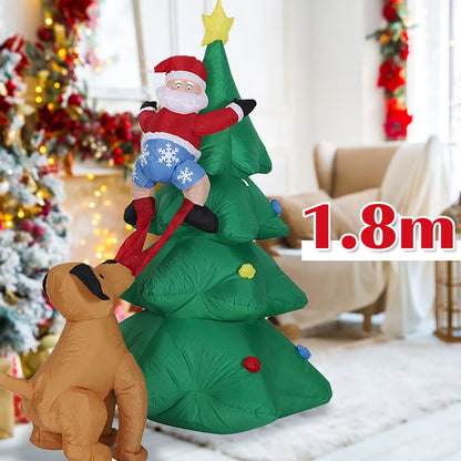 Christmas Inflatable Santa Snowman Christmas Tree Outdoor Decor