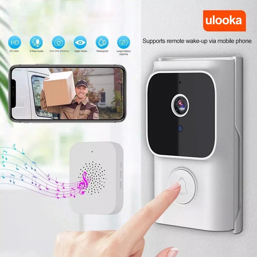 Wireless Smart Video Doorbell Wibell Security Intercom HD Video Camera Door Bell