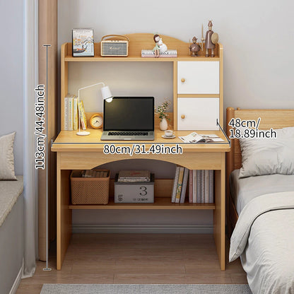 Wooden Computer Desk Home Office Writing Desk Study Table Workstation Cabinet UK