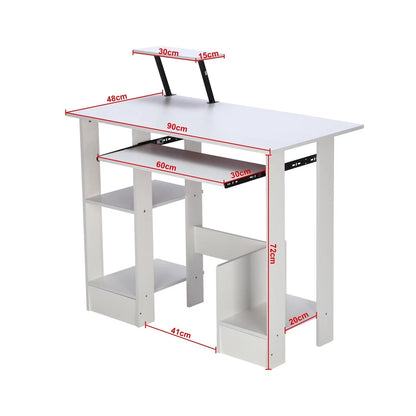 Computer Desk Laptop Pc Study Table Home Office Desk Furniture Shelf Workstation