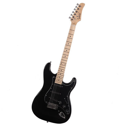 Glarry GST Electric Guitar W/ Pickguard 3 Single Pickup Bag Strap Wire Plectrum