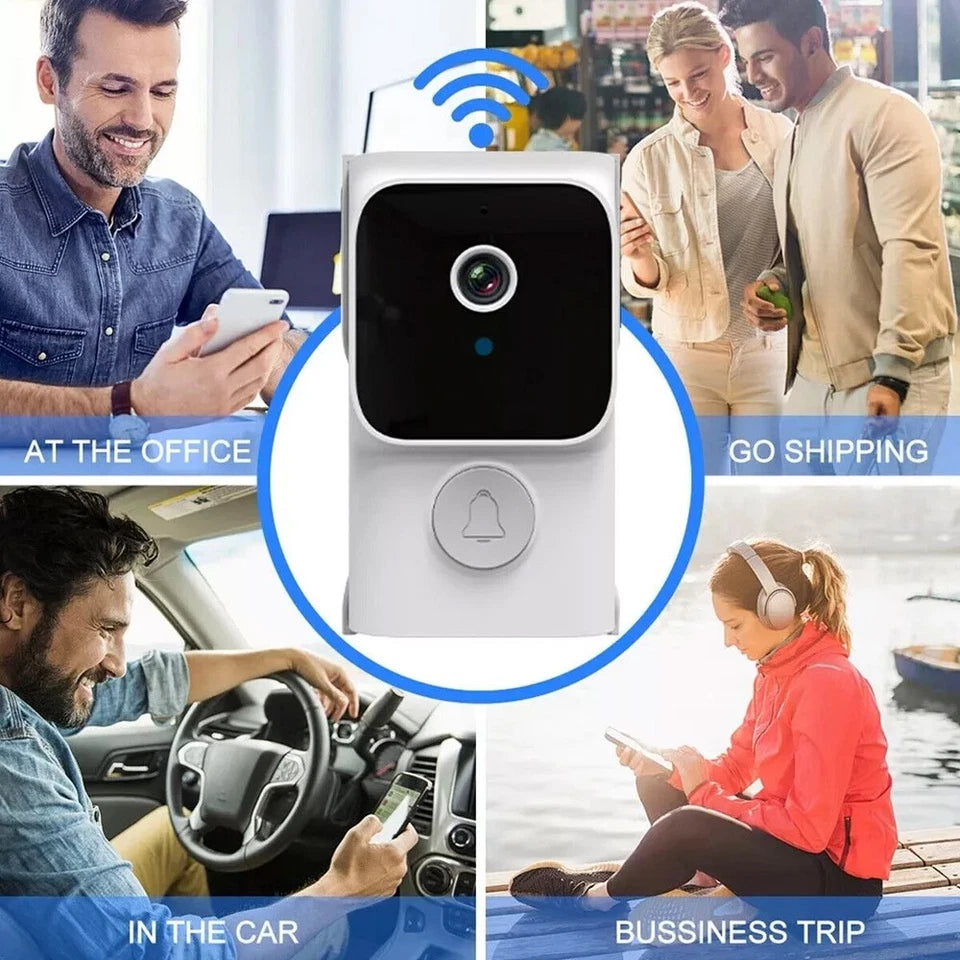 Wireless Smart Video Doorbell Wibell Security Intercom HD Video Camera Door Bell