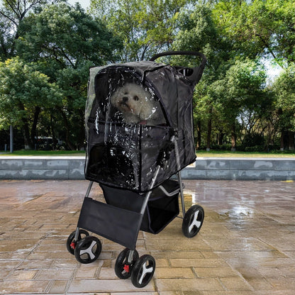 Pet Stroller Dog Cat Puppy Pram Pushchair Travel Cart Jogging Buggy Carrier