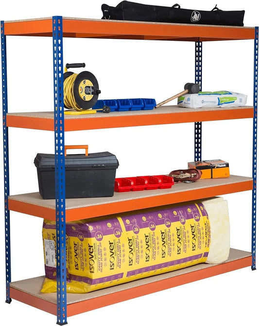 4/5 Tier Heavy Duty Warehouse Racking 180x180x60cm Garage Shelving Metal Shelf Unit