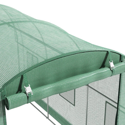 Walk-in Greenhouse Galvanised Frame Polly Tunnel Patio Garden Outdoor Polytunnel