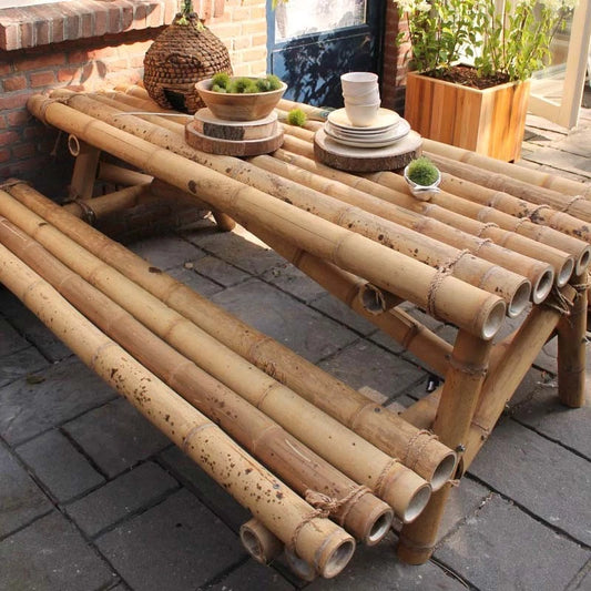 Guadua Natural Bamboo Pole 5-7cm Diameter Short Lengths Home Garden Decoration