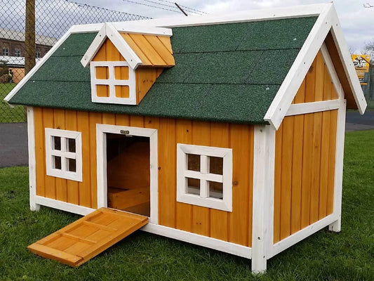 NATURAL BARN COOP RUN HEN HOUSE POULTRY ARK HOME NEST BOX COOPS RABBIT HUTCH
