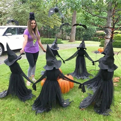 LightUp Witches Screaming Halloween Party Outdoor Decor