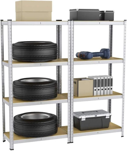 4 Tier Racking Shelf 180x90x45cm Heavy Duty Garage Shelving Storage Shelves Unit