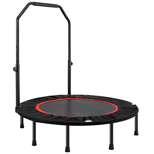 48in Foldable Fitness Trampoline Rebounder Indoor/Outdoor Body Exercise