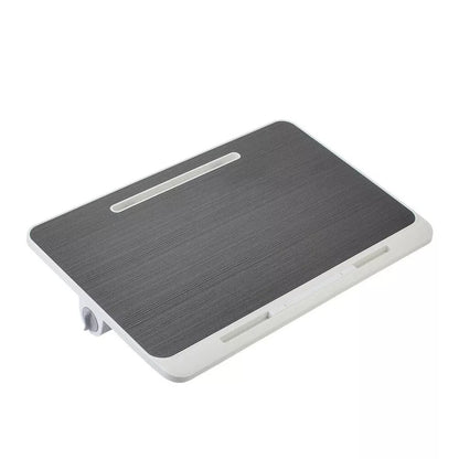 Folding Laptop Table Bed Tray Sofa Lap Desk Note book Stand Adjustable Height UK