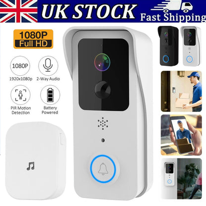 Wireless Smart WiFi Doorbell Video HD Camera Security Two-way Intercom Door Bell