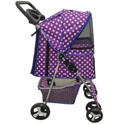 Pet Stroller Dog Cat Puppy Pram Pushchair Travel Cart Jogging Buggy Carrier