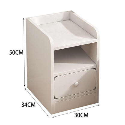 Bedside Table White Drawer Cabinet