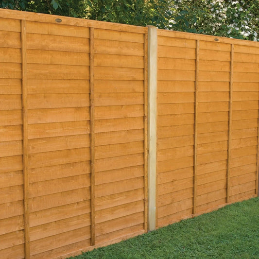 Dip Treated Overlap Fence Panel - (6 x 6ft / 6 x 5ft /6 x 4ft / 6 x 3ft)