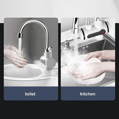 360° Kitchen Electric Heater Instant LED Faucet Home Hot Water Tap Fast Heat New