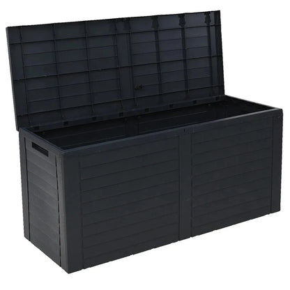 240L Large Outdoor Storage Box Garden Patio Plastic Chest Lid Container