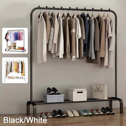 Heavy Duty Metal Clothes Rail Rack Garment Hanging Display Stand Storage Shelf