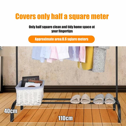 Heavy Duty Metal Clothes Rail Rack Garment Hanging Display Stand Storage Shelf