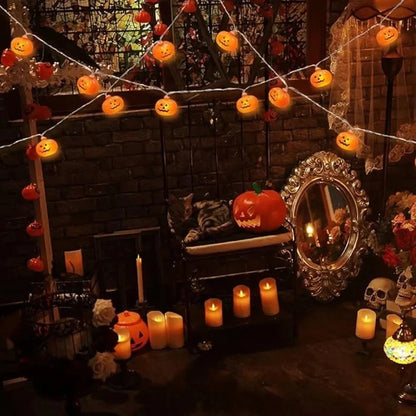 20 String Lights Halloween Pumpkin LED Decoration House Party 3 Meter