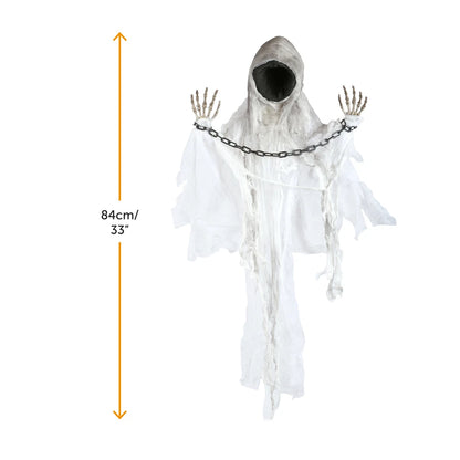 85cm Faceless Spectre Light Up Moving With Sound Halloween Party Prop