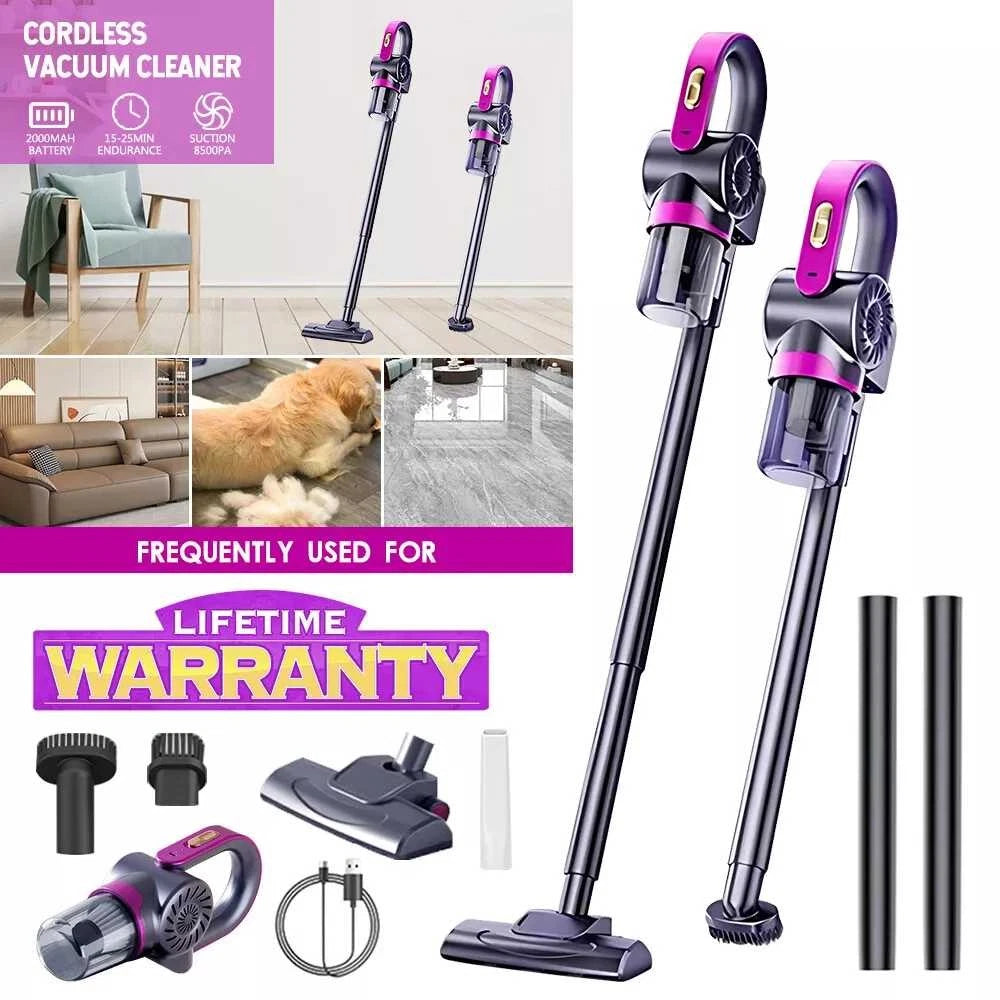 4 in 1 Stick Handheld Vacuum Cordless Vacuum Cleaner For Carpet Floor Pet Hair