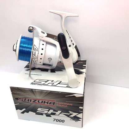 SHIZUKA SK7 70 SEA LARGE LINEAEFFE FISHING BEACH PIER REEL WITH LINE WHITE