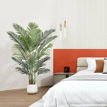 Artificial Areca Palm Tree Natural Looking Faux Plant in Pot