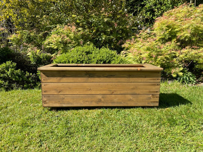 Trough Rectangle Wooden Garden Planter Extra Deep Large Raised Quality Planter