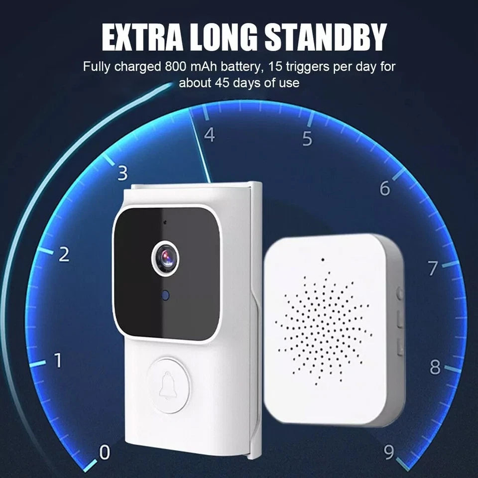 Wireless Smart Video Doorbell Wibell Security Intercom HD Video Camera Door Bell