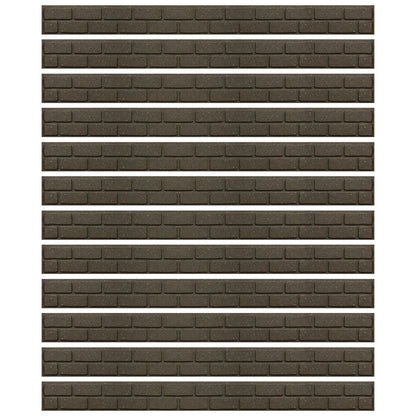 Garden Lawn Edging Flexible Flower Bed Border Wall Eco Recycled Rubber 'EZ' NEW