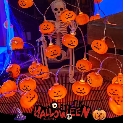 20 String Lights Halloween Pumpkin LED Decoration House Party 3 Meter