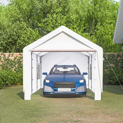Carport 10x20ft Car Canopy Garage UV-Proof Waterproof SUV Boat Heavy Duty White
